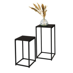 Sellettes set de 2 Charleston acier - Le Dépôt Bailleul