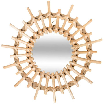 Miroirs en rotin Soleil x3 Atmosphera - Le Dépôt Bailleul