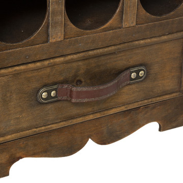 Coffre bar range bouteilles bois Atmosphera - Le Dépôt Bailleul