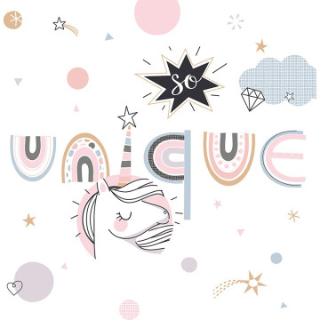 Parure de lit Licorne 140x200 Atmosphera - Le Dépôt Bailleul