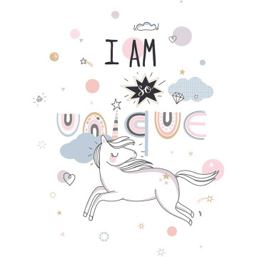 Parure de lit Licorne 140x200 Atmosphera - Le Dépôt Bailleul