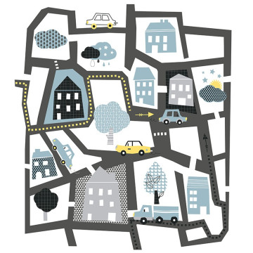 Parure de lit Route 140x200 Atmosphera - Le Dépôt Bailleul