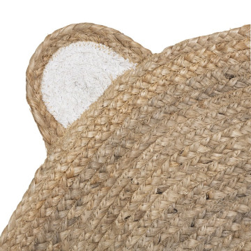 Tapis jute tête d'ourson D100 Atmosphera - Le Dépôt Bailleul