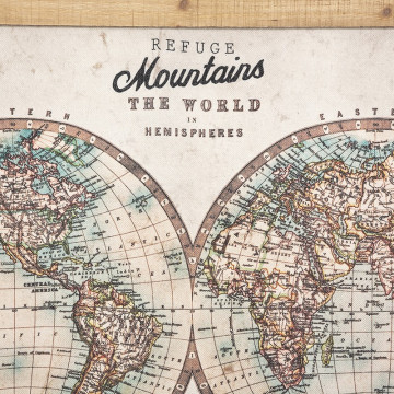 Toile suspendue Monde Wild 100x78 Atmosphera - Le Dépôt Bailleul