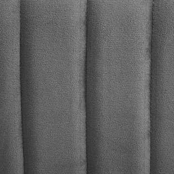 Pouf velours Seis hexagonal gris Atmosphera - Le Dépôt Bailleul