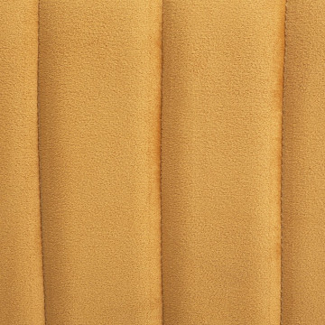 Pouf velours Seis hexagonal ocre Atmosphera - Le Dépôt Bailleul