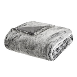 Plaid fausse fourrure 125x150 polaire Atmosphera - Le Dépôt Bailleul