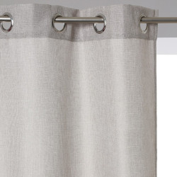 Rideau gris 140x260cm Look jute.