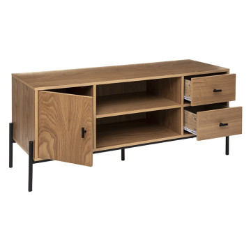 Meuble TV 1 porte 2 tiroirs Simon Atmosphera - Le Dépôt Bailleul