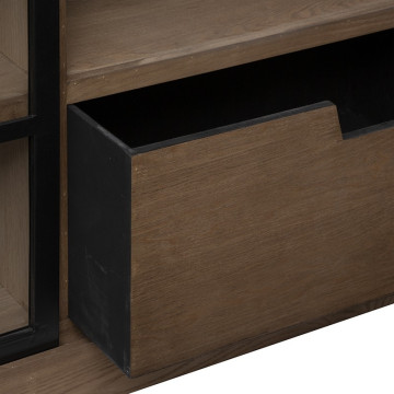 Buffet 2 portes coulissantes 4 tiroirs Danik Atmosphera - Le Dépôt Bailleul