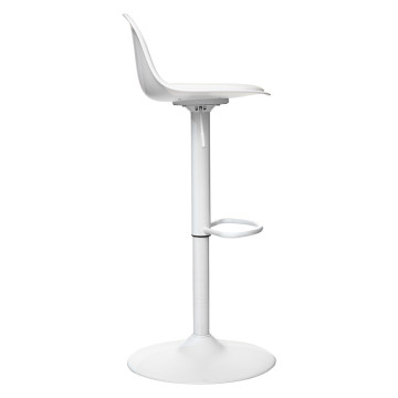 Tabouret de bar réglable blanc Aiko Atmosphera - Le Dépôt Bailleul