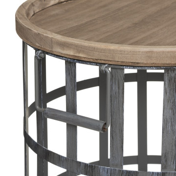 Ensemble de 2 tables à café métal Facto Atmosphera - Le Dépôt Bailleul