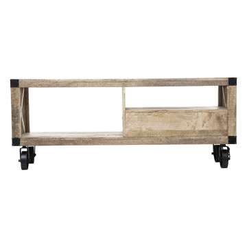 Meuble TV bois et métal 1 tiroir Silas Atmosphera - Le Dépôt Bailleul