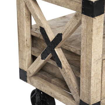 Meuble TV bois et métal 1 tiroir Silas Atmosphera - Le Dépôt Bailleul