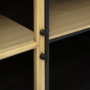 Meuble TV 2 portes vitrées Baris Atmosphera - Le Dépôt Bailleul