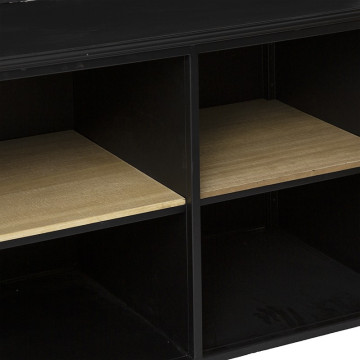 Meuble TV 2 portes vitrées Baris Atmosphera - Le Dépôt Bailleul