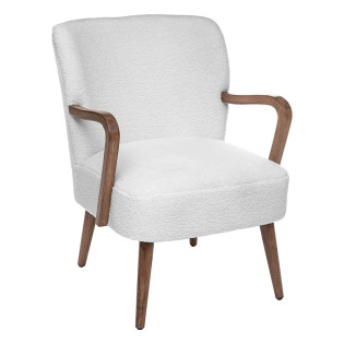 Fauteuil bouclette blanc...