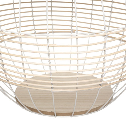 Set de 2 tables métal et rotin Juline Atmosphera - Le Dépôt Bailleul