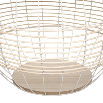 Set de 2 tables métal et rotin Juline Atmosphera - Le Dépôt Bailleul