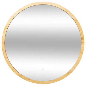 Miroir rond D57 bambou LED 5five - Le Dépôt Bailleul