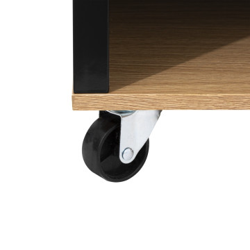 Ilot de cuisine noir et naturel 5five - Le Dépôt Bailleul