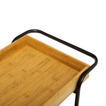 Desserte 3 niveaux bambou et métal 5five - Le Dépôt Bailleul