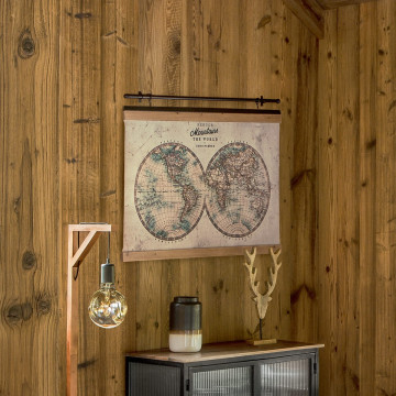 Toile suspendue Monde Wild 100x78 Atmosphera - Le Dépôt Bailleul