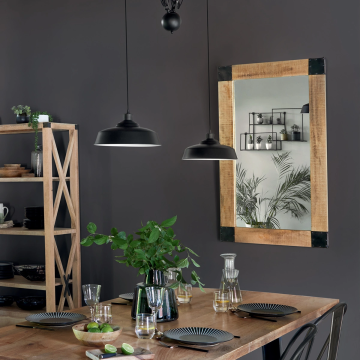 Miroir bois Silas 70x116 Atmosphera - Le Dépôt Bailleul