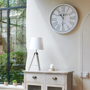 Lampe trépied Runo écru Atmosphera H 58 cm - Le dépôt Bailleul