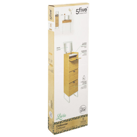 Chiffonnier en bambou Levia 5five - Le Dépôt Bailleul