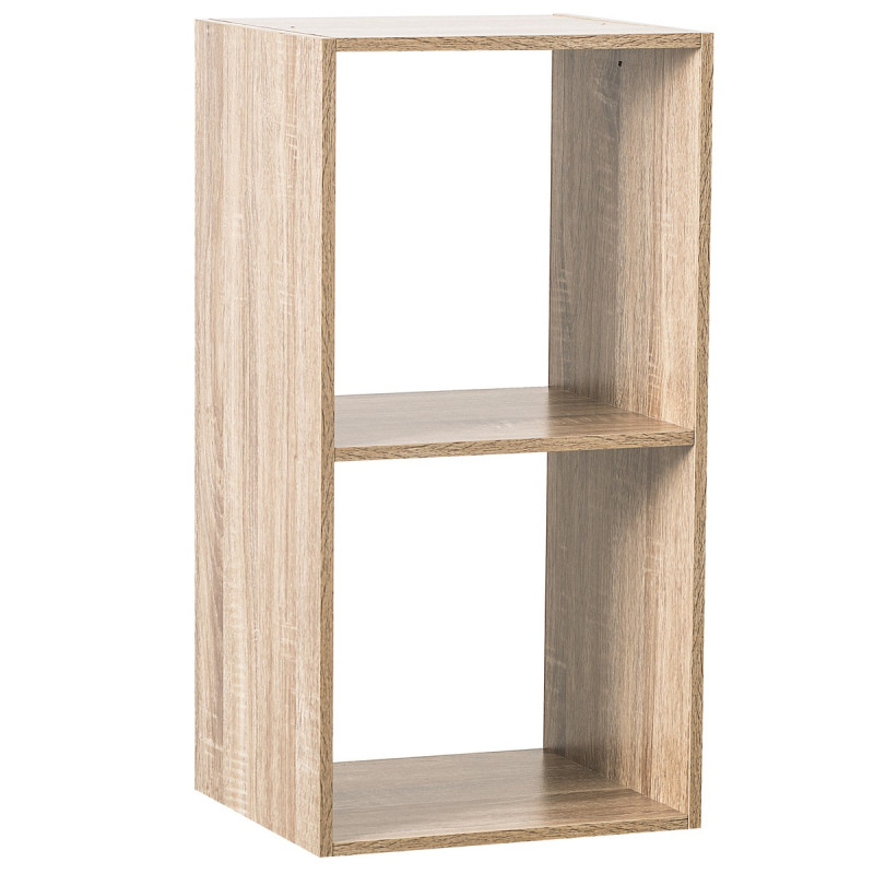 Etagère murale 5five Etagère 6 cases avec portes naturel - Naturel