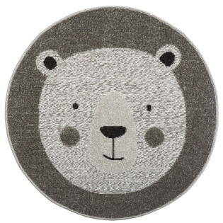 Tapis rond D80 Ours gris...