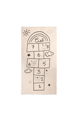 Tapis marelle beige 80x150...