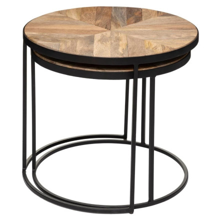 Set de 2 tables basses Basile Atmosphera - Le Dépôt Bailleul