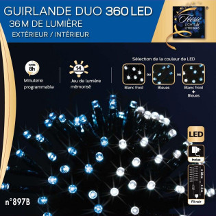 Guirlande extérieur 360 LED...