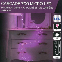 Guirlande électrique 700 LED coloris bleu 10 fils - Le Dépôt Bailleul