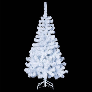 Sapin de Noël coloris blanc 150 cm 100% floqué - Le Dépôt Bailleul