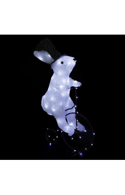 Lapin sur vélo lumineux...