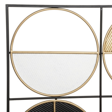 Déco murale 76x102 métal Zak noir et doré Atmosphera - Le Dépôt Bailleul