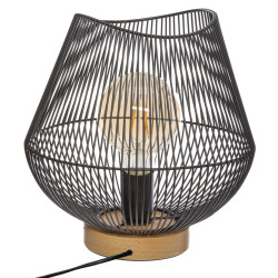 Lampe filaire Jena noire 28 cm Atmosphera - Le Dépôt Bailleul