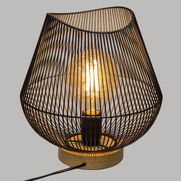 Lampe filaire Jena noire 28 cm Atmosphera - Le Dépôt Bailleul