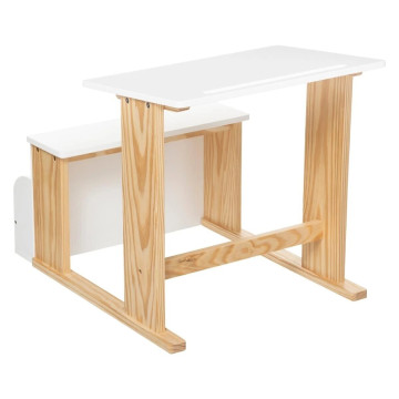 Pupitre bibliothèque enfant blanc Atmosphera - Le Dépôt Bailleul