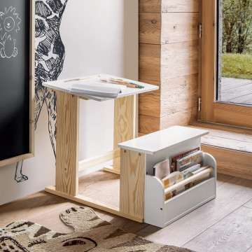 Pupitre bibliothèque enfant blanc Atmosphera - Le Dépôt Bailleul