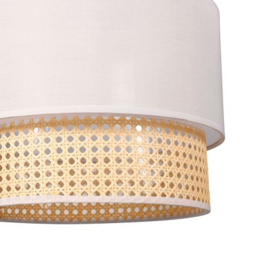 Suspension gigogne 2 abat-jours cannage Ostaria - Le Dépôt Bailleul