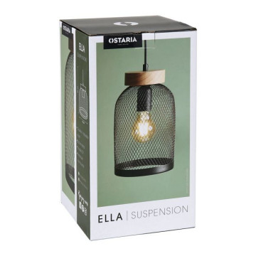 Suspension métal socle bois Ella Ostaria - Le Dépôt Bailleul