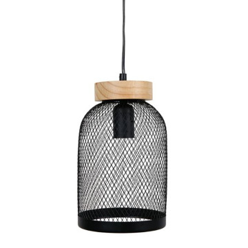 Suspension métal socle bois Ella Ostaria - Le Dépôt Bailleul