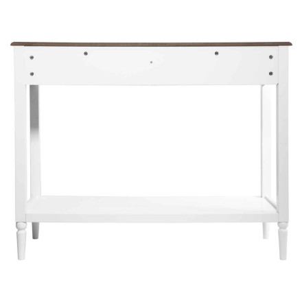 Console 2 tiroirs blanche Solen Atmosphera - Le Dépôt Bailleul