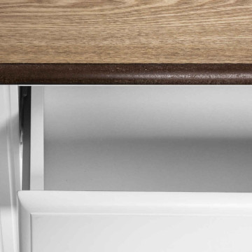 Console 2 tiroirs blanche Solen Atmosphera - Le Dépôt Bailleul