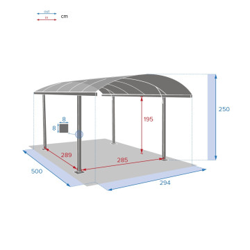 Abri imperméable Bélize repas/voiture Hespéride - Le dépôt bailleul