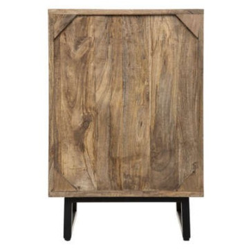 Chevet 3 tiroirs bois blanchi Ajay Atmosphera - Le Dépôt Bailleul